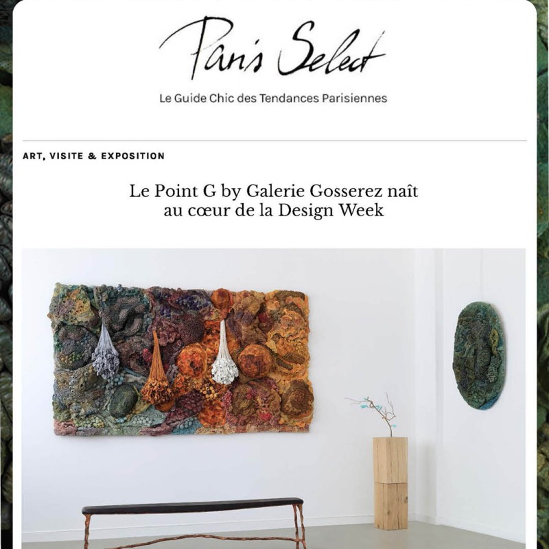 Paris Select  - Le Point G by Galerie Gosserez naît au cœur de la Design Week